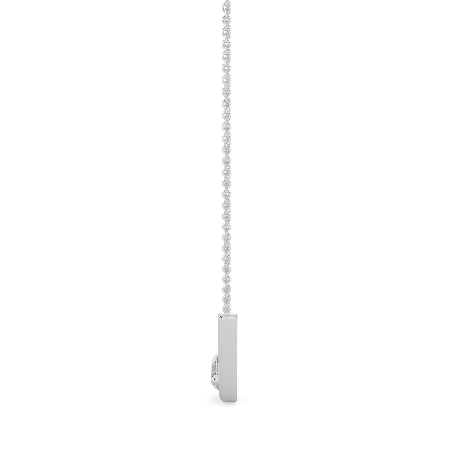 18K Gold Marquise Diamond Wave Necklace - Image 3