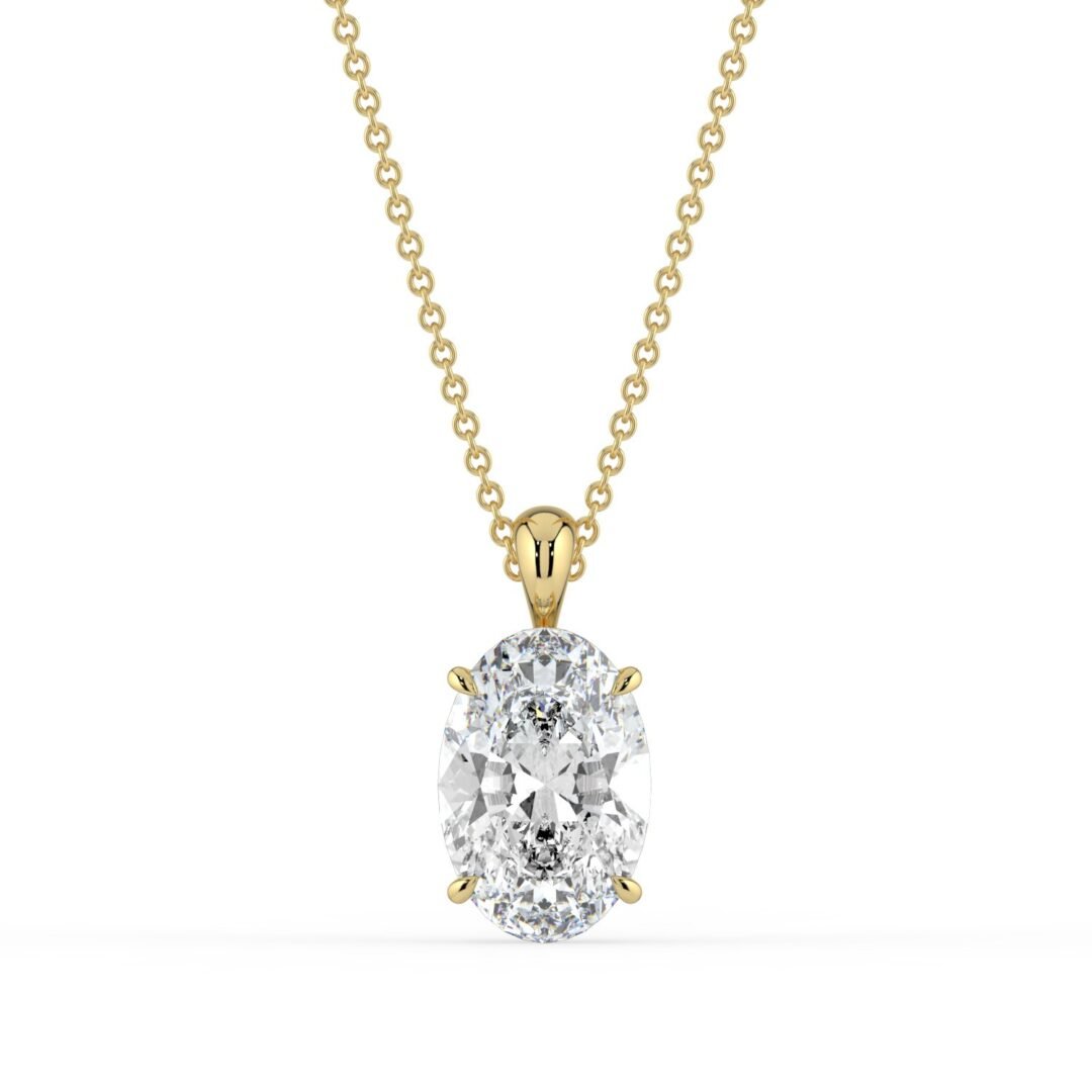 Delphi Ovel Diamond Pendant