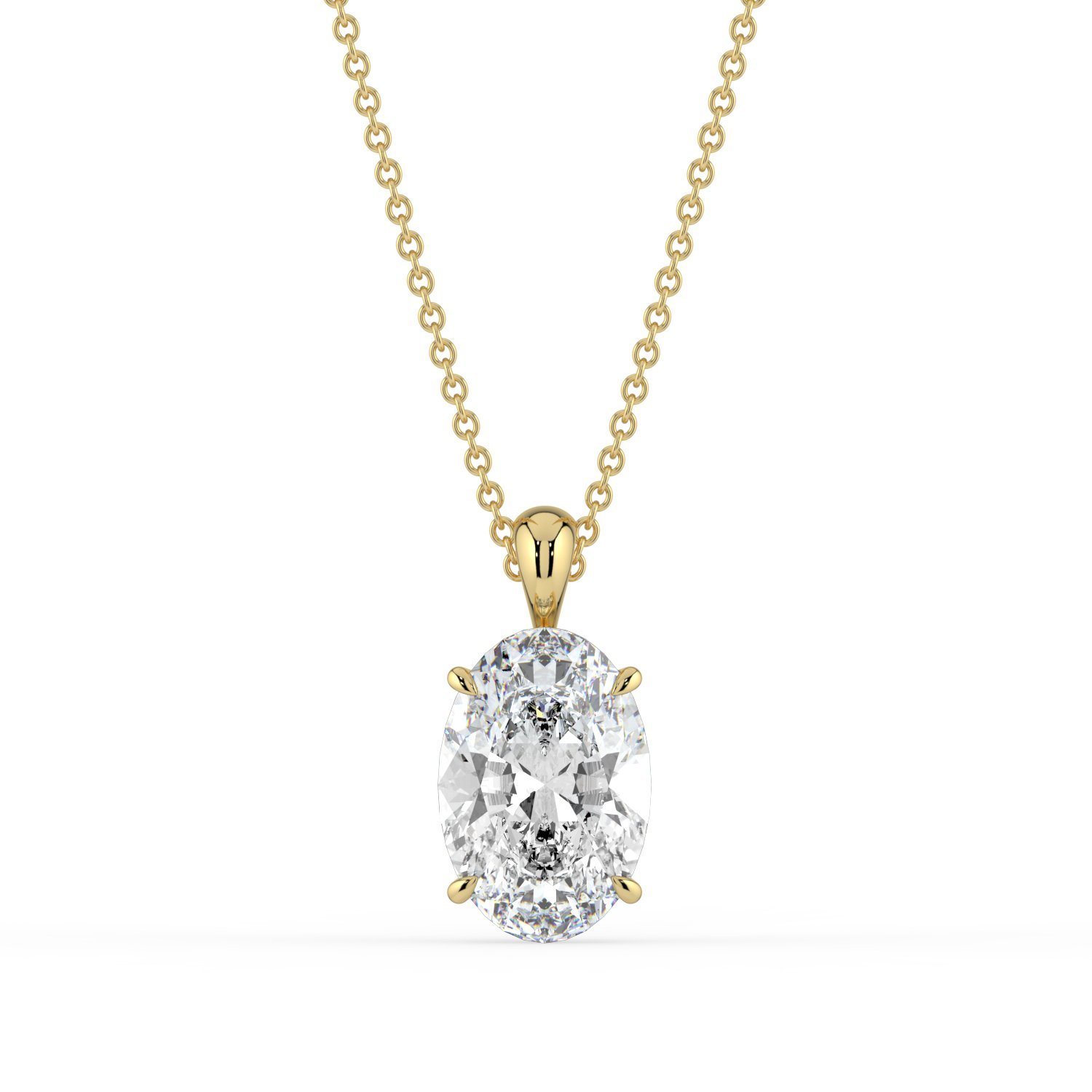 Delphi Ovel Diamond Pendant