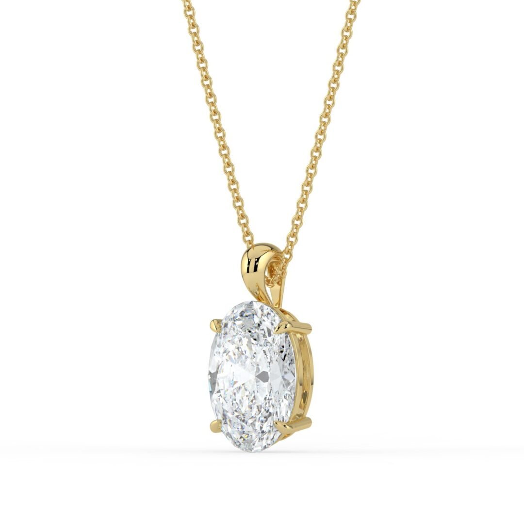 Delphi Ovel Diamond Pendant