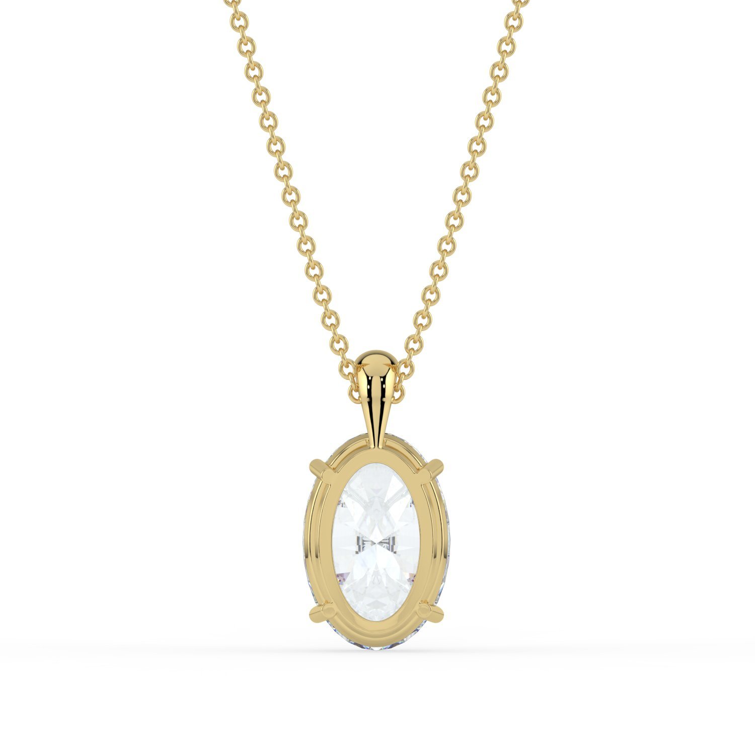 Delphi Ovel Diamond Pendant