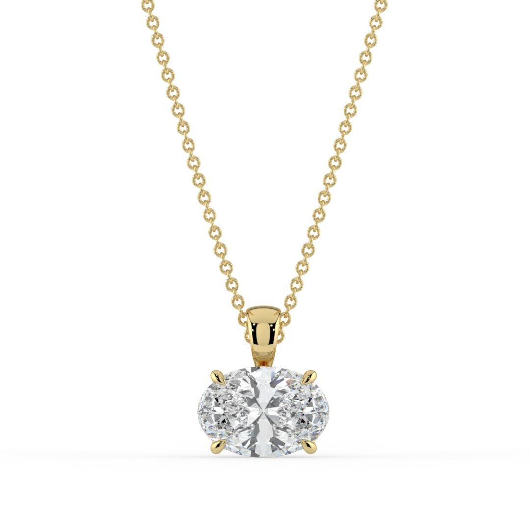 Naxos Oval Diamond Pendant