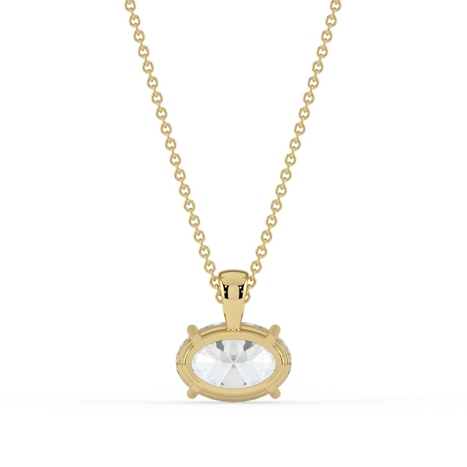 Naxos Oval Diamond Pendant