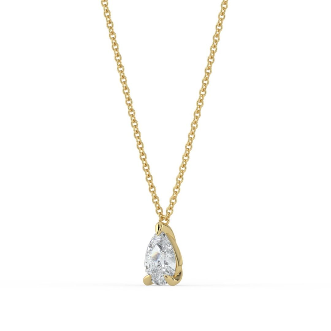 Iona Pear Diamond Pendant