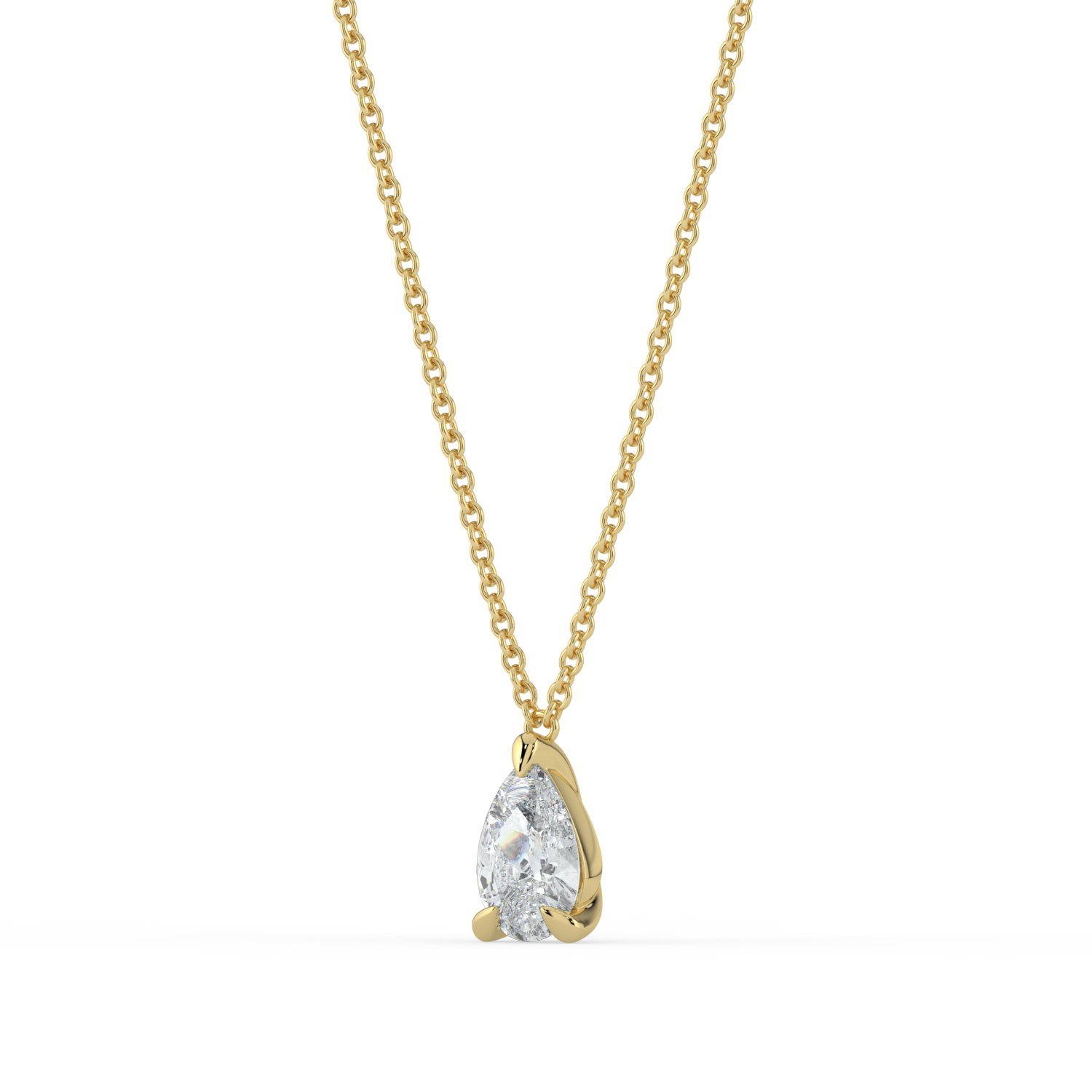 Iona Pear Diamond Pendant