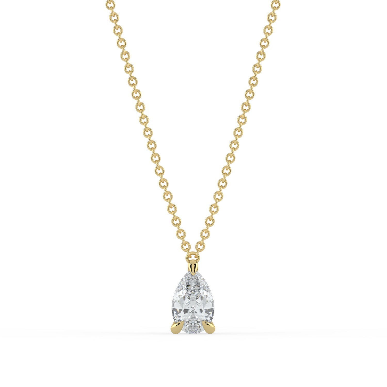Iona Pear Diamond Pendant
