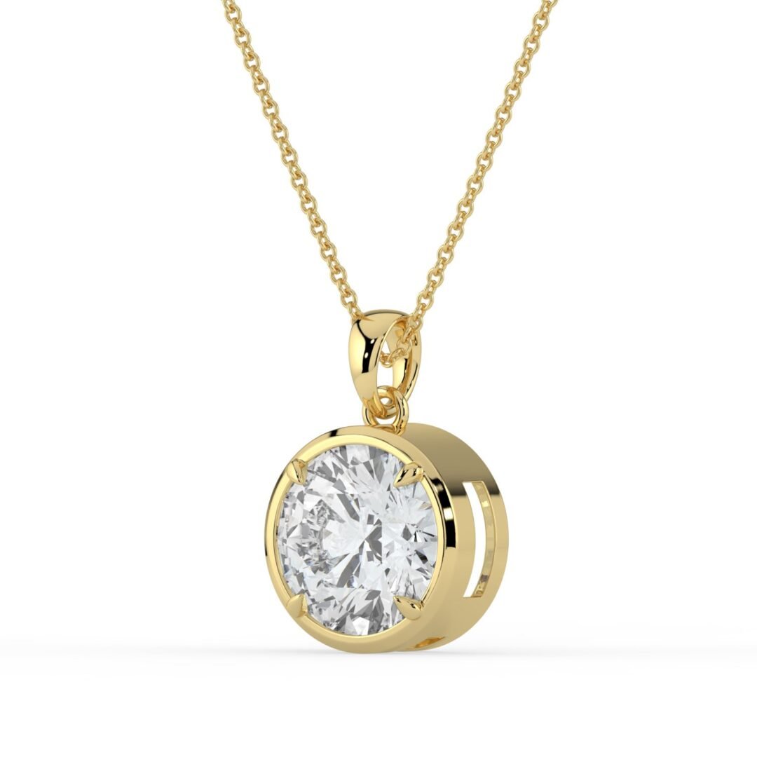 Riva Round Diamond Pendant