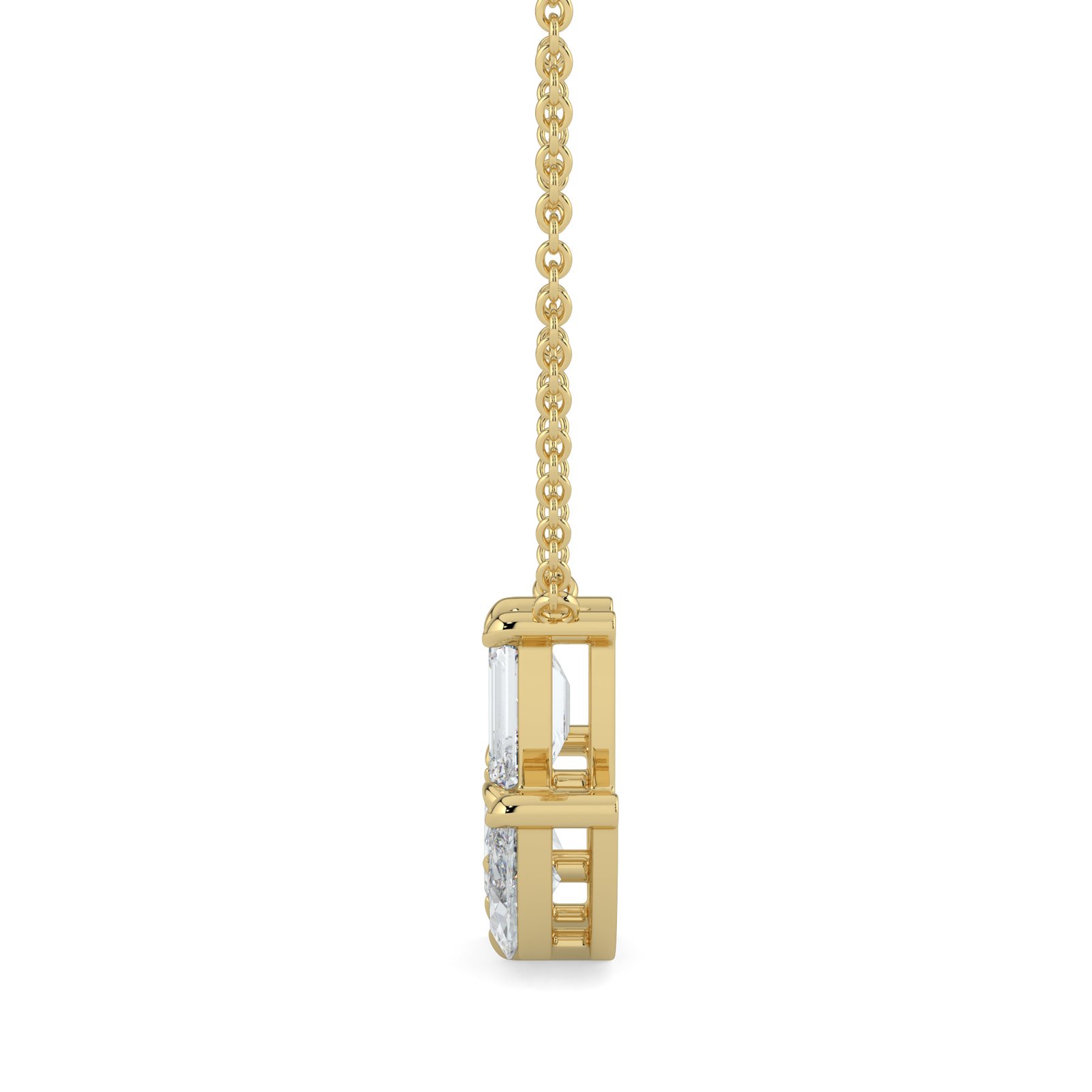 Triple Bloom Diamond Pendant Necklace in 18k Gold - One Carat Jewelry