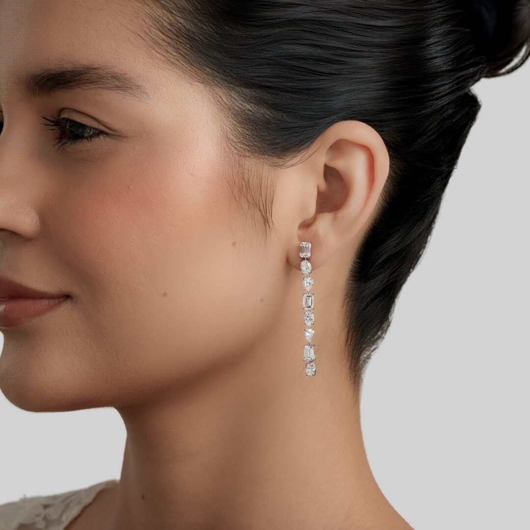 Rethymno Mixed-Stone Drop Earrings