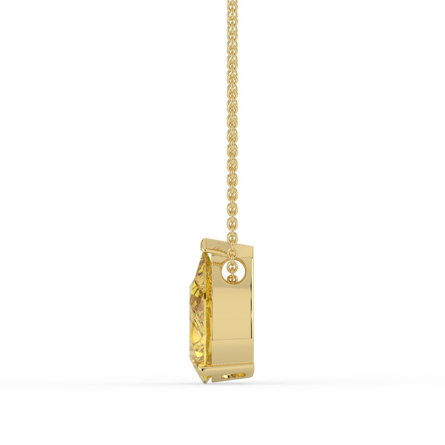 Alba Pear Diamond Pendant