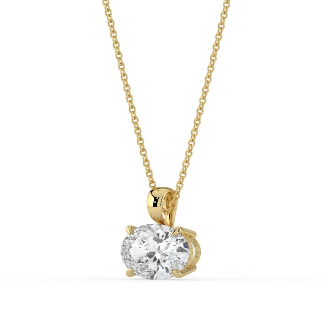 Naxos Oval Diamond Pendant