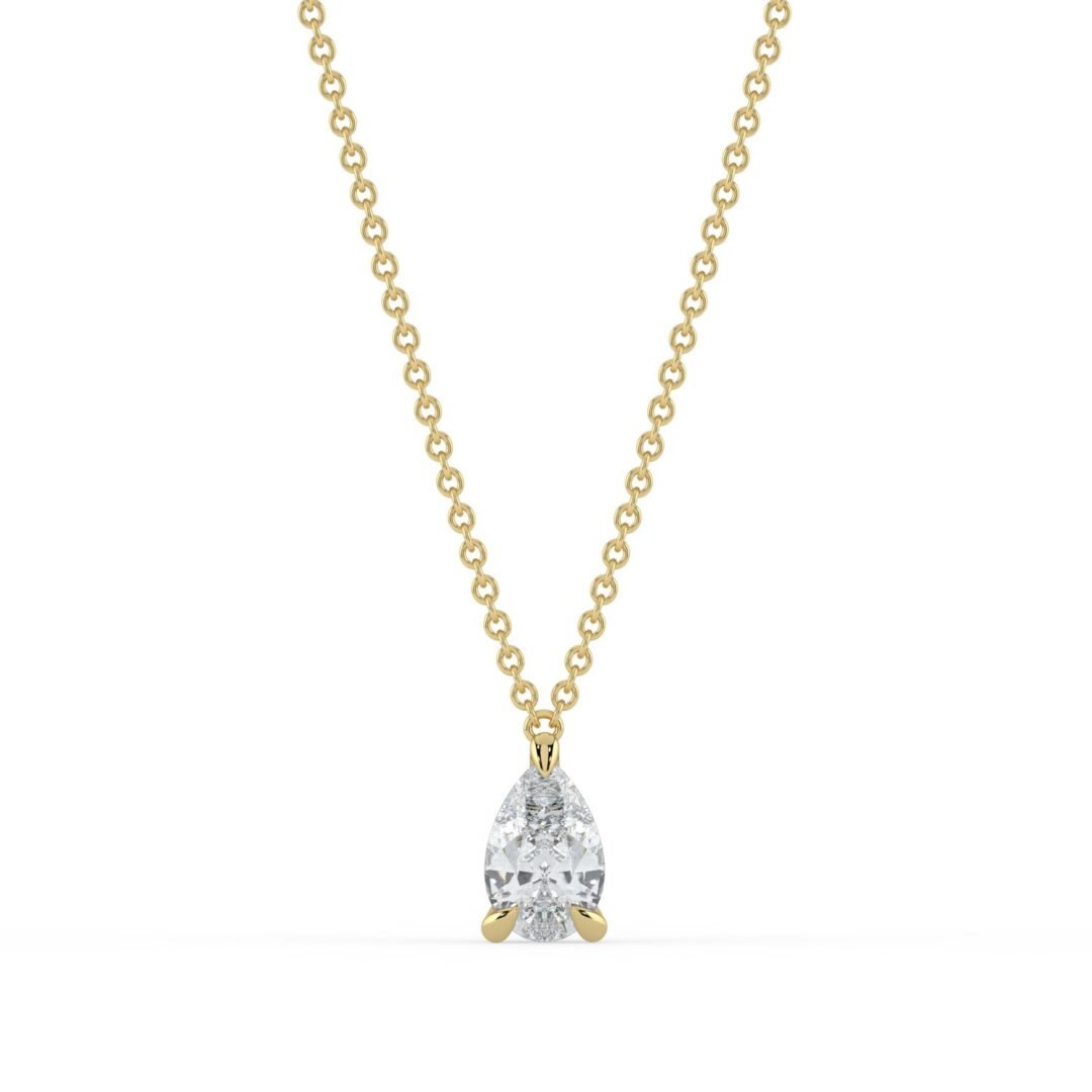 Iona Pear Diamond Pendant