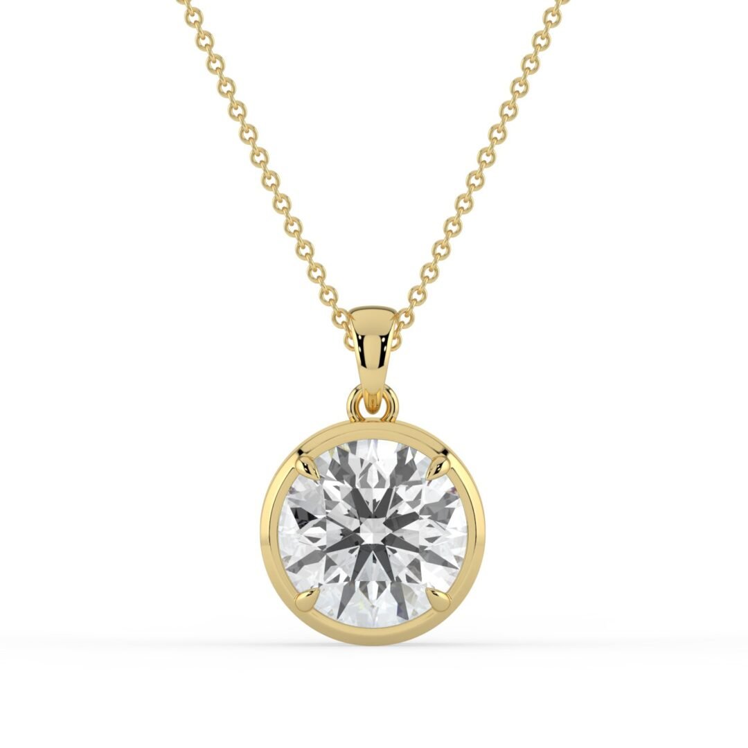 Riva Round Diamond Pendant